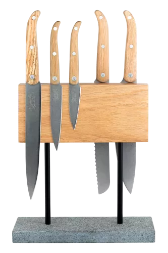 Style de Vie Style de Vie Magnetisch messenblok Eiken met natuurstenen voet (MagnEikSteen)