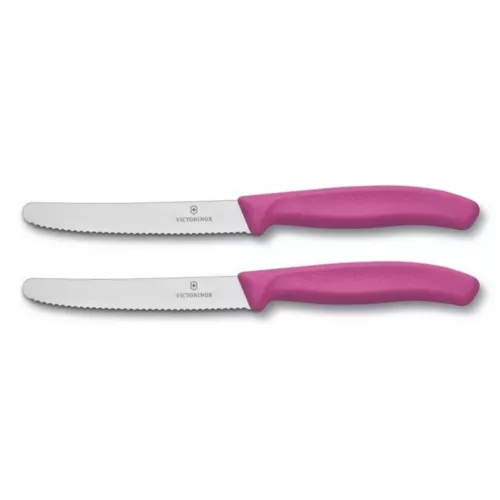 Victorinox Victorinox Tomatenmes Tafelmes Kartel Roze 2 stuks (3V6.7833B.2)