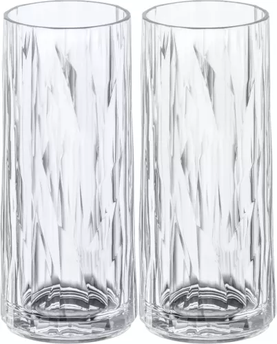 Koziol Koziol Superglas Club No. 03 Longdrink Glas 250 ml Set van 2 Stuks (4403535)
