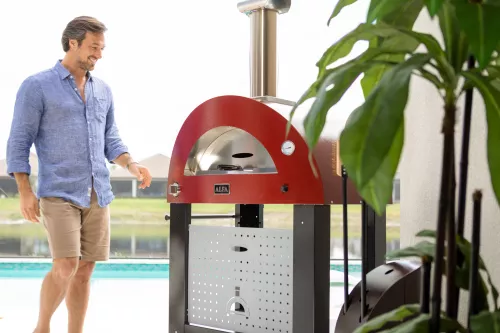 Alfa Forni Alfa Forno Moderno 2 Pizze - Rood - Hout (FXMD-2P-LROA)