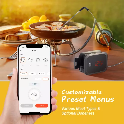 Inkbird BBQ Thermometer Inkbird IBT-2X Thermometer met LCD en Bluetooth (IBT-2X)