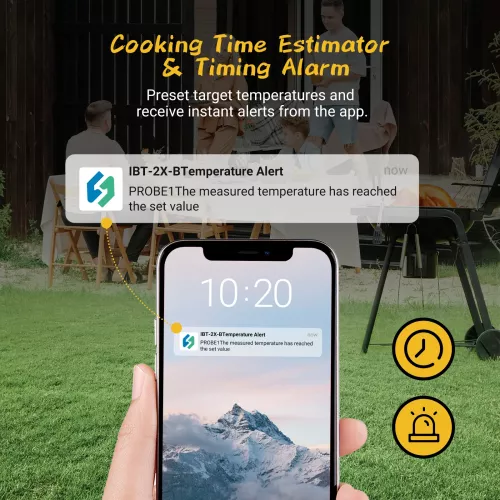 Inkbird BBQ Thermometer Inkbird IBT-2X Thermometer met LCD en Bluetooth (IBT-2X)