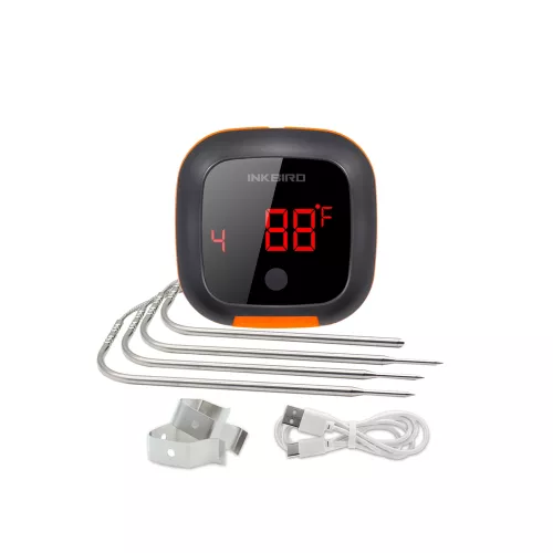 Inkbird BBQ Thermometer Inkbird IBT-4XS Thermometer met LCD en Bluetooth (IBT-4XC)