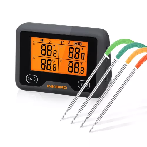 Inkbird BBQ Thermometer Inkbird IBBQ-4BW Thermometer met LCD WiFi BT (IBBQ-4BW)