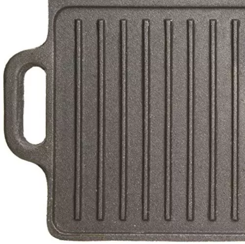 KitchenCraft KitchenCraft Deluxe gietijzeren bak grill plaat 45cm x 23cm (KCCIGRID)