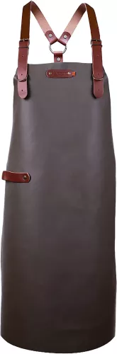 Xapron Xapron Bovine Schort Taupe Leer met Schouderbanden X-Large (SBA390145-89)