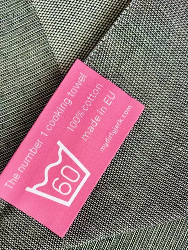 DIRTY JACK DIRTY JACK Kookdoek  Charcoal - Pink Label (DJKD014)