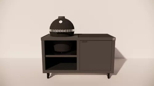 Roostr Roostr Buitenkeuken Rubix Duo met wielen en Kamado Inlay (20000)