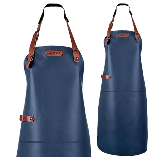 Xapron Xapron Dallas leren schort Navy Blue (SA520136-82)