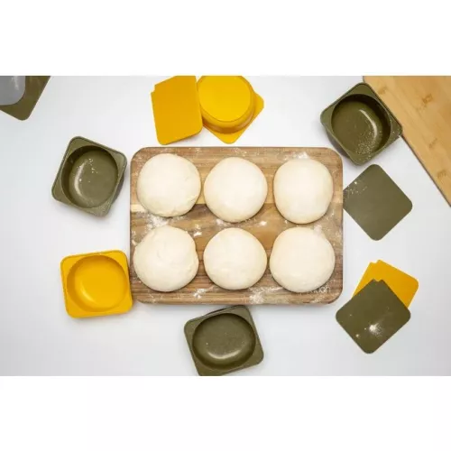 Babadoh Babadoh Olive  6 Silicone deeg en vershoudbakjes (SKU9)