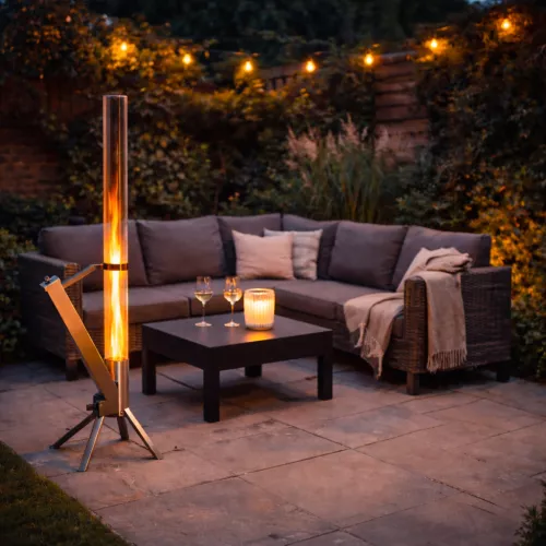 Green Flame Green Flame Lounge Pellet Heater RVS (BPH-R80)