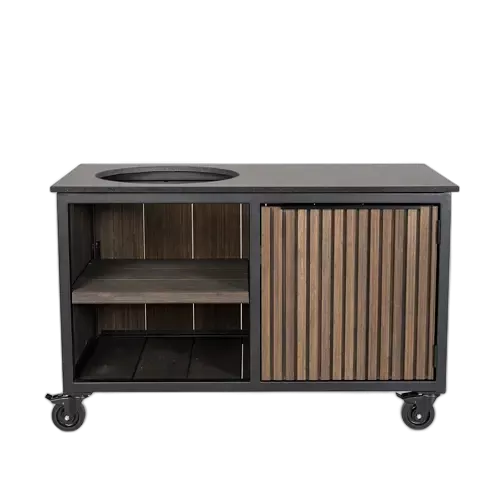 Fraaii Buitenkeuken Bamboo Graphite Rhombus Storage