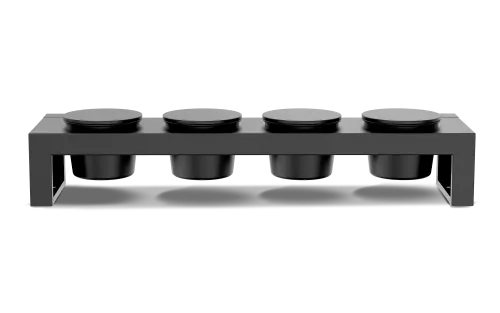 Cozze Topping Station met 4 Bakjes en Dekseltjes