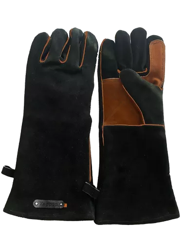 Xapron Xapron BBQ Handschoenen Zwart Cognac  Suede (BGL480141)