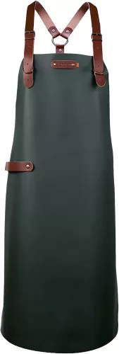 Xapron Xapron Bovine Schort Donker Groen Leer met Schouderbanden X-Large (SBA390164-89)