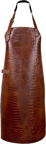 Xapron New York Caiman Schort met Nekband X-Large Cognac Leer