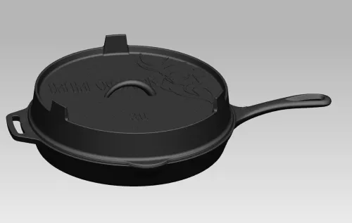 Valhal Outdoor Valhal Skillet Gietijzer Deksel ø 30 cm met Grillpatroon (VH.LID30)