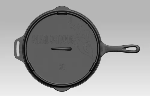 Valhal Outdoor Valhal Skillet Gietijzer Deksel ø 30 cm met Grillpatroon (VH.LID30)