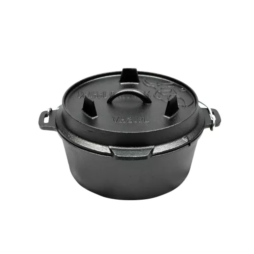 Valhal Outdoor Valhal Dutch Oven Braadpan Gietijzer 3,8 Liter (VH3.8L)